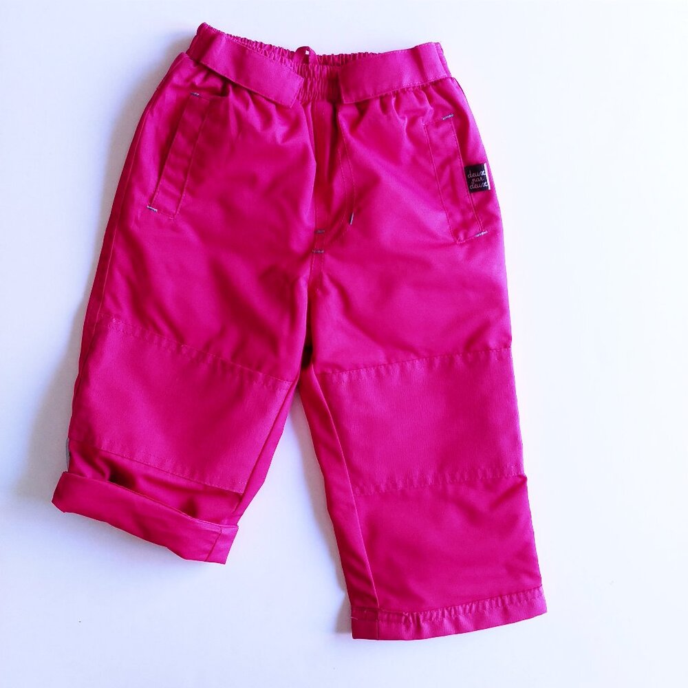 Deux Par Deux Pink Rain Lined Splash Pants size 18 Months